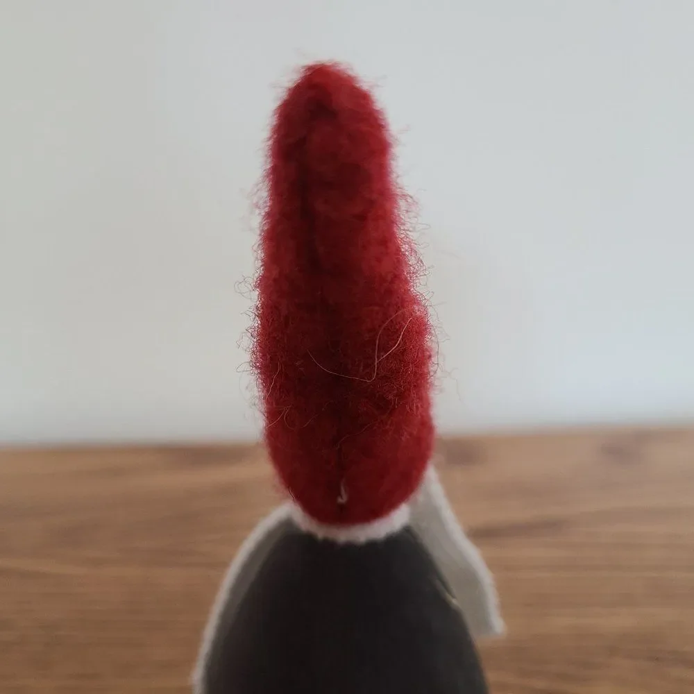 Handmade Sweden Larssons Tra Wood Christmas Gray Tomte Santa Elf Figurine Felix